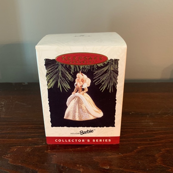 hallmark keepsake ornament holiday barbie collector's series